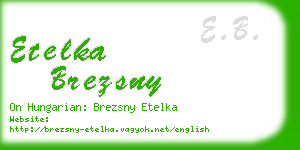 etelka brezsny business card